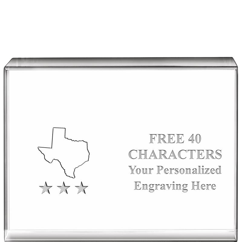 4"x3"HORIZONTAL DISPLAY CRYSTL