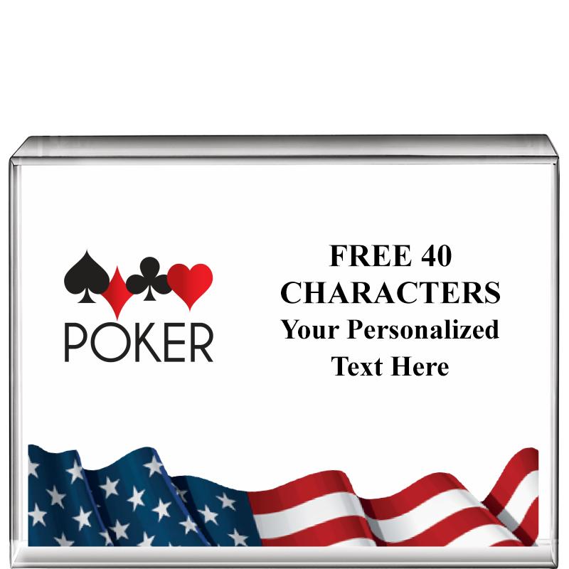 4"x3"FLAG HRZNTL DISPLY CRYSTL