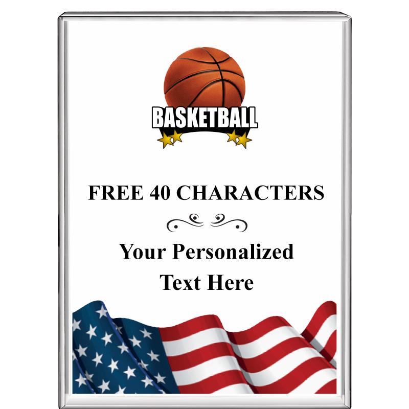 3"x4"FLAG VRTCL DISPLAY CRYSTL