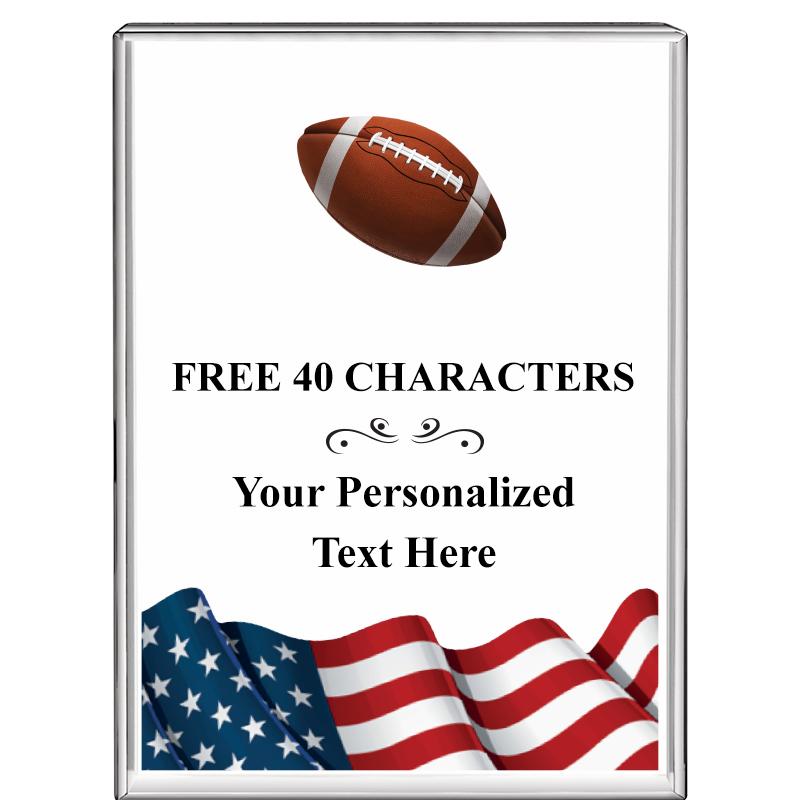 3"x4"FLAG VRTCL DISPLAY CRYSTL