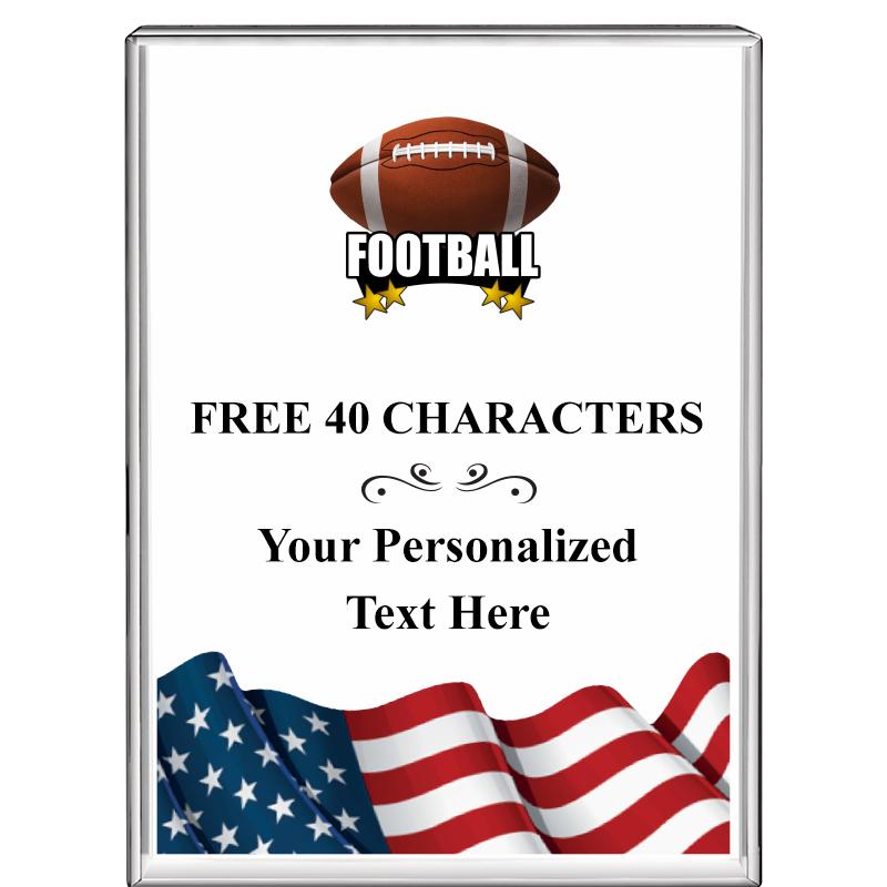 3"x4"FLAG VRTCL DISPLAY CRYSTL