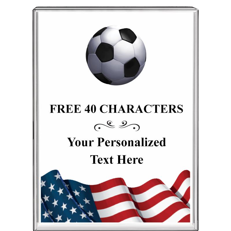 3"x4"FLAG VRTCL DISPLAY CRYSTL