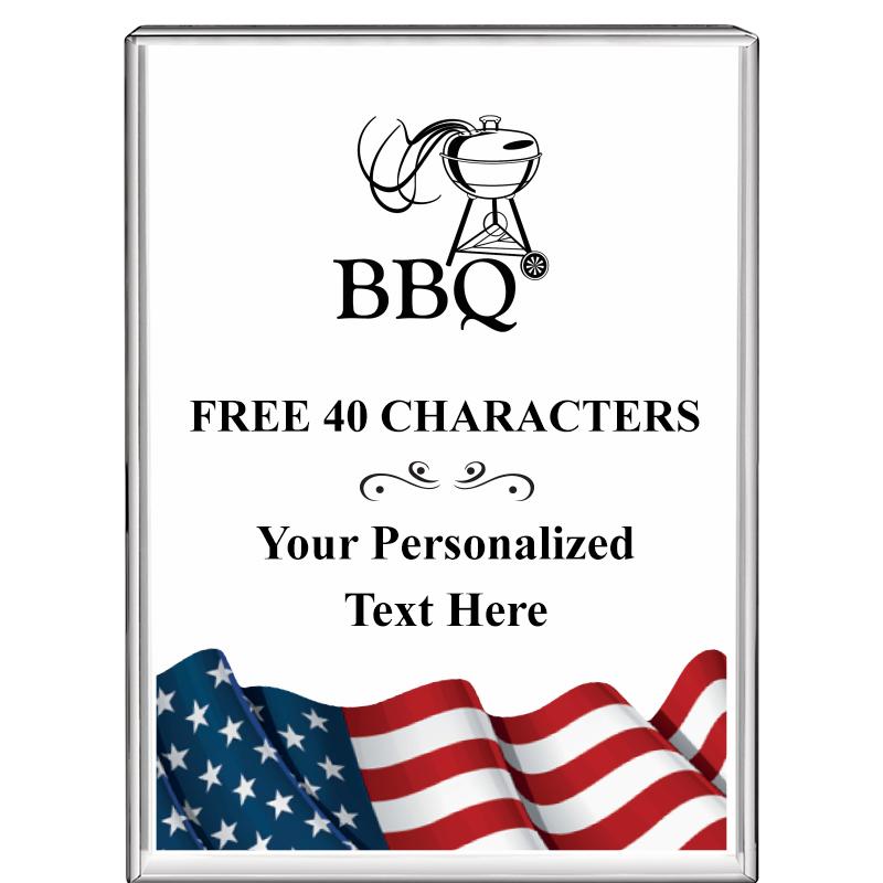 3"x4"FLAG VRTCL DISPLAY CRYSTL