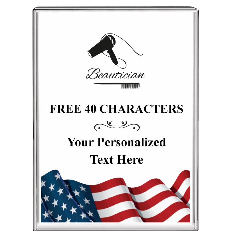 3"x4"FLAG VRTCL DISPLAY CRYSTL