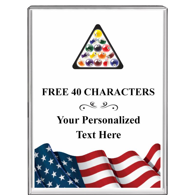 3"x4"FLAG VRTCL DISPLAY CRYSTL