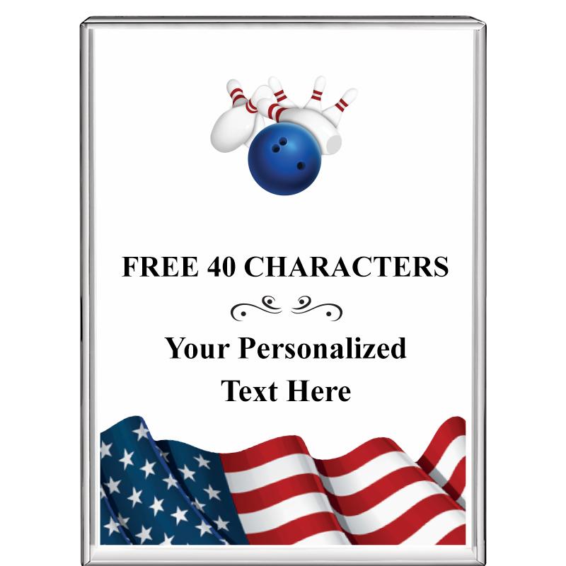 3"x4"FLAG VRTCL DISPLAY CRYSTL