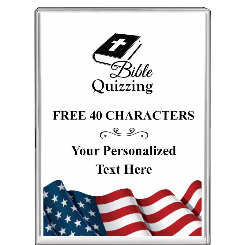 3"x4"FLAG VRTCL DISPLAY CRYSTL