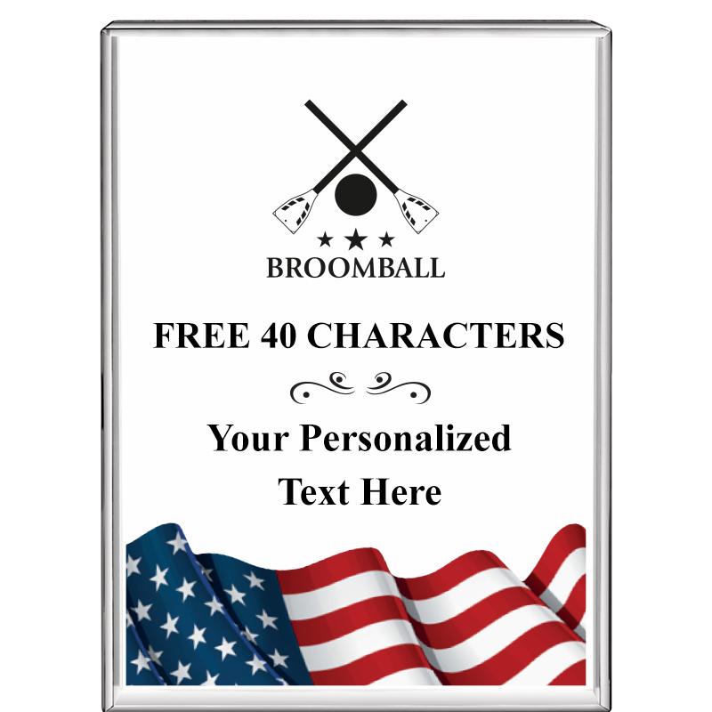 3"x4"FLAG VRTCL DISPLAY CRYSTL