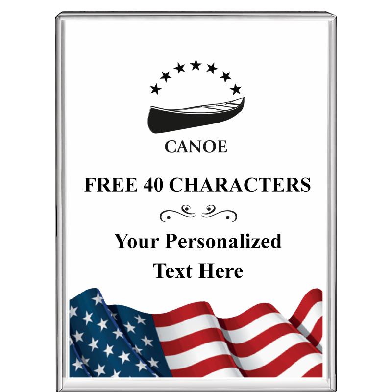 3"x4"FLAG VRTCL DISPLAY CRYSTL