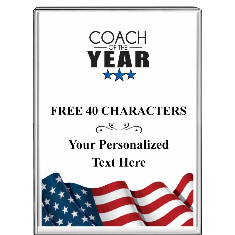 3"x4"FLAG VRTCL DISPLAY CRYSTL