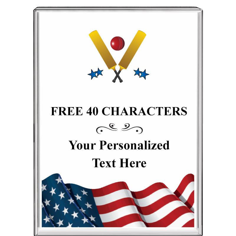 3"x4"FLAG VRTCL DISPLAY CRYSTL