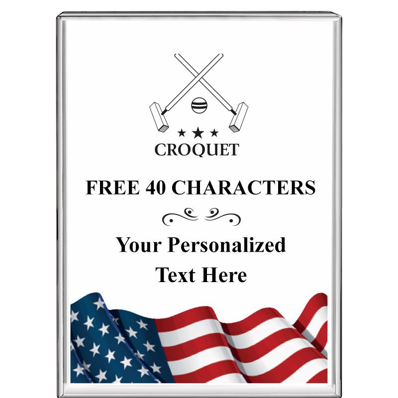 3"x4"FLAG VRTCL DISPLAY CRYSTL