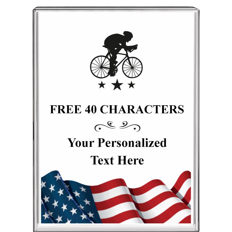 3"x4"FLAG VRTCL DISPLAY CRYSTL