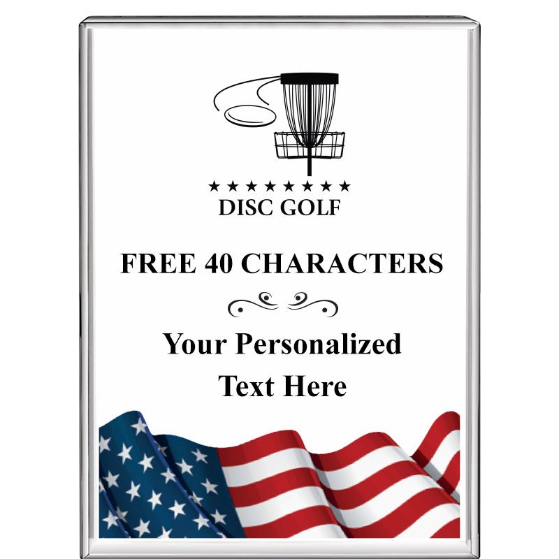 3"x4"FLAG VRTCL DISPLAY CRYSTL