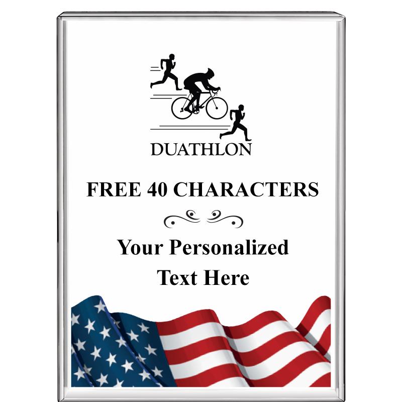 3"x4"FLAG VRTCL DISPLAY CRYSTL