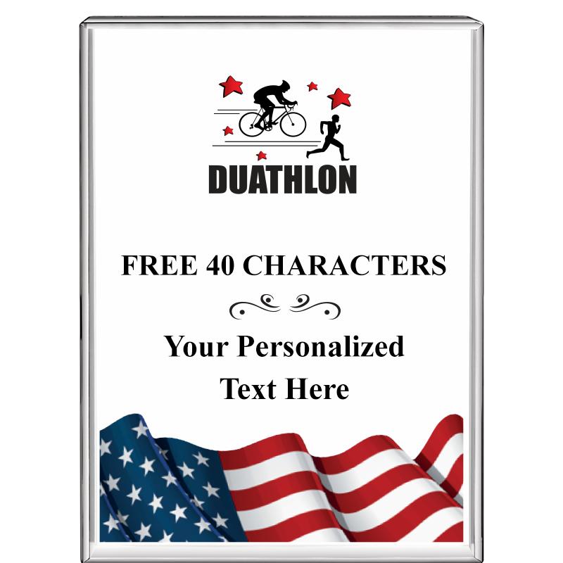 3"x4"FLAG VRTCL DISPLAY CRYSTL