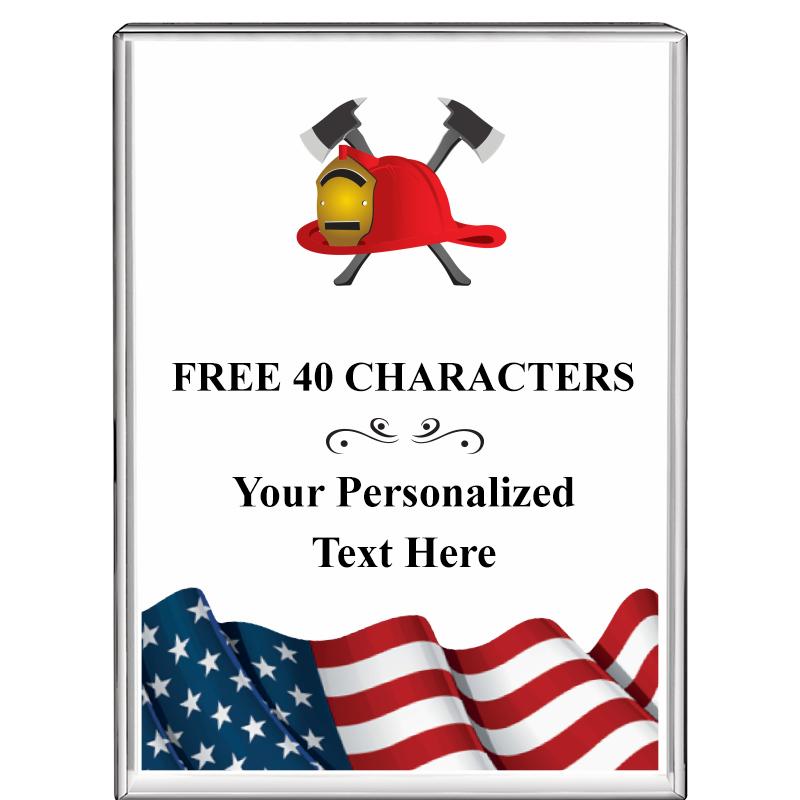 3"x4"FLAG VRTCL DISPLAY CRYSTL