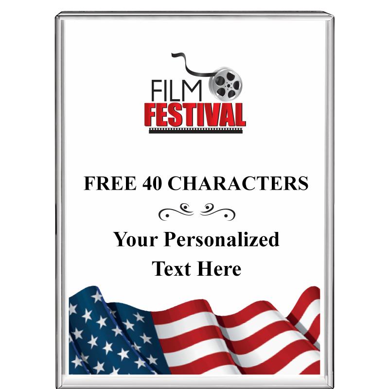 3"x4"FLAG VRTCL DISPLAY CRYSTL