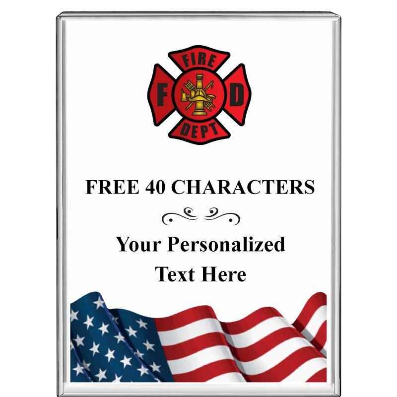 3"x4"FLAG VRTCL DISPLAY CRYSTL