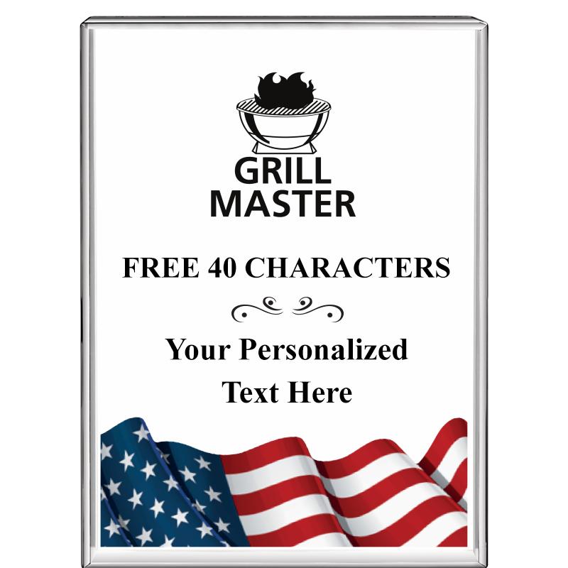 3"x4"FLAG VRTCL DISPLAY CRYSTL