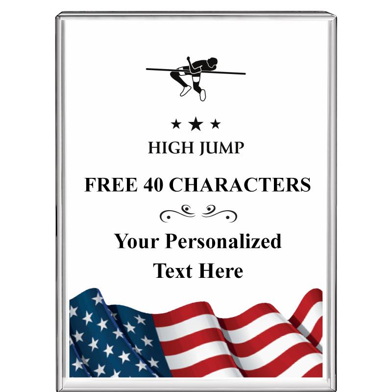 3"x4"FLAG VRTCL DISPLAY CRYSTL