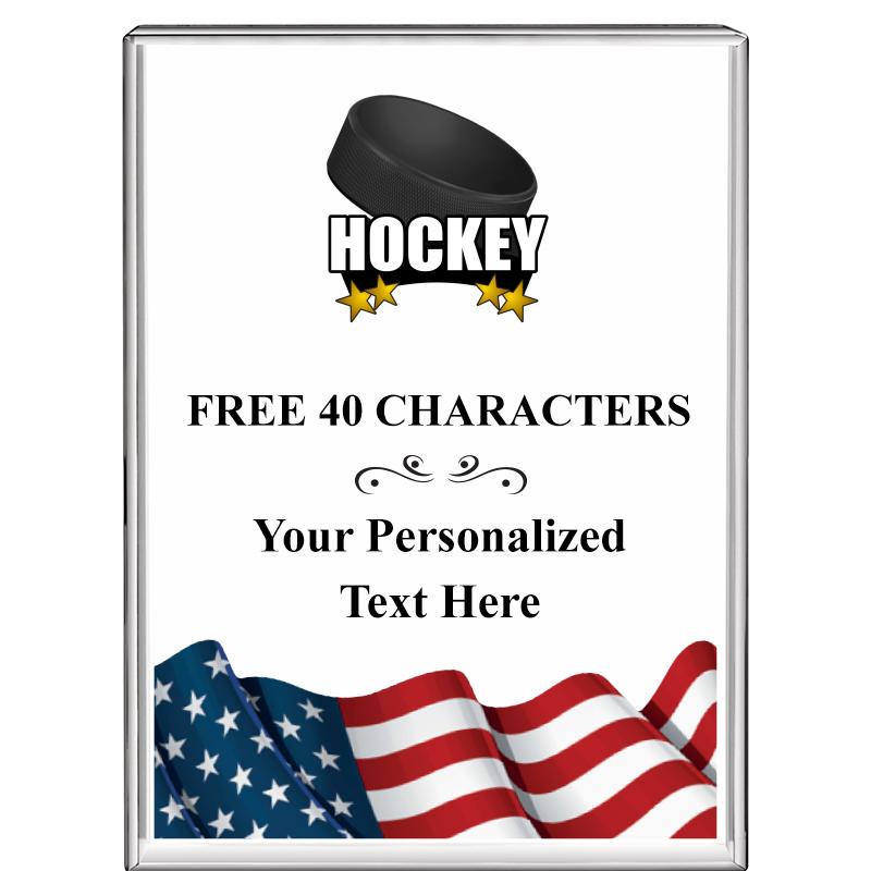 3"x4"FLAG VRTCL DISPLAY CRYSTL