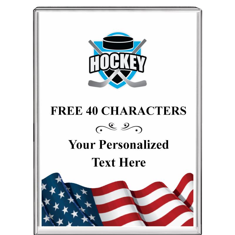 3"x4"FLAG VRTCL DISPLAY CRYSTL