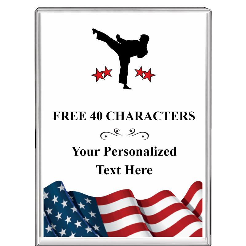 3"x4"FLAG VRTCL DISPLAY CRYSTL