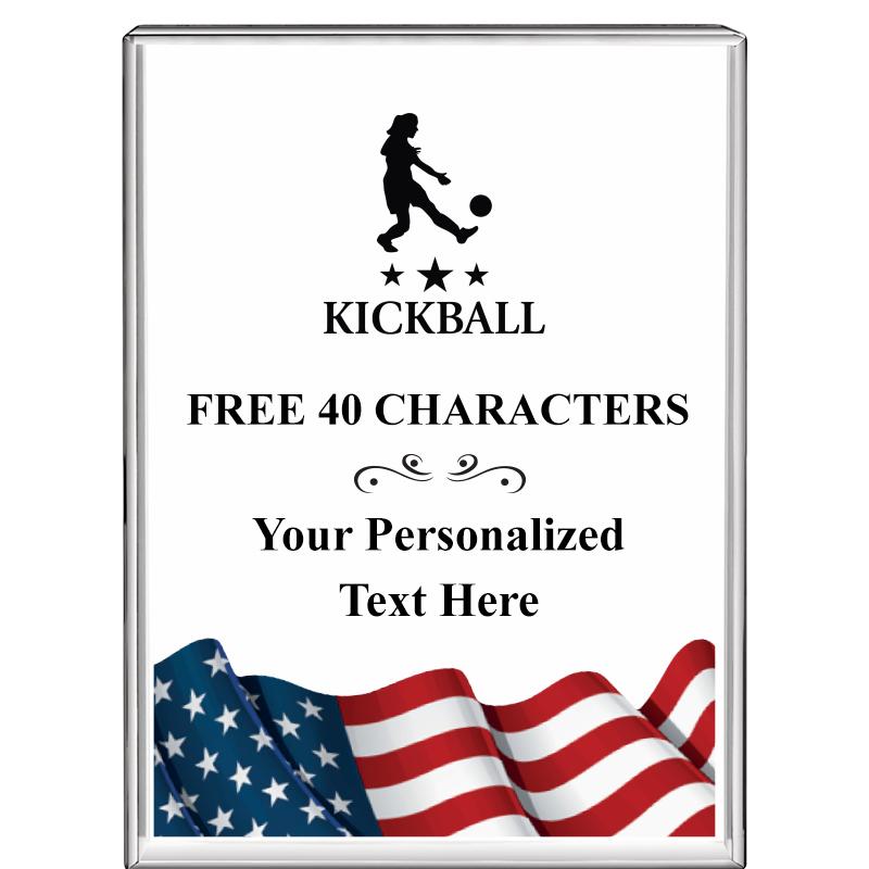 3"x4"FLAG VRTCL DISPLAY CRYSTL