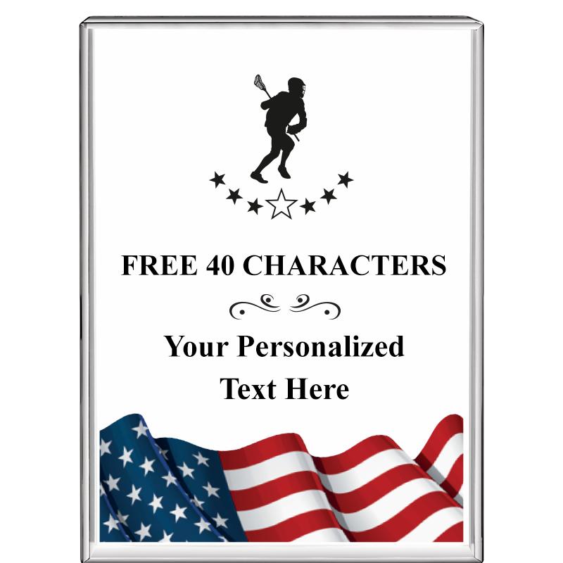 3"x4"FLAG VRTCL DISPLAY CRYSTL