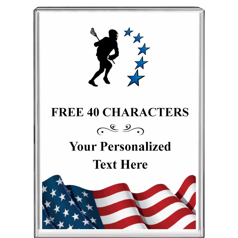 3"x4"FLAG VRTCL DISPLAY CRYSTL