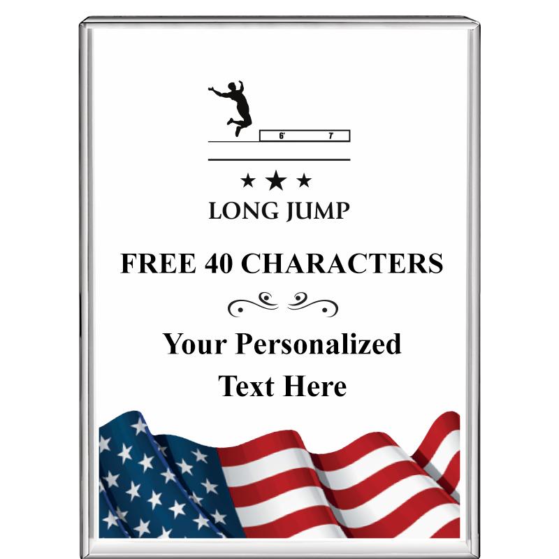 3"x4"FLAG VRTCL DISPLAY CRYSTL