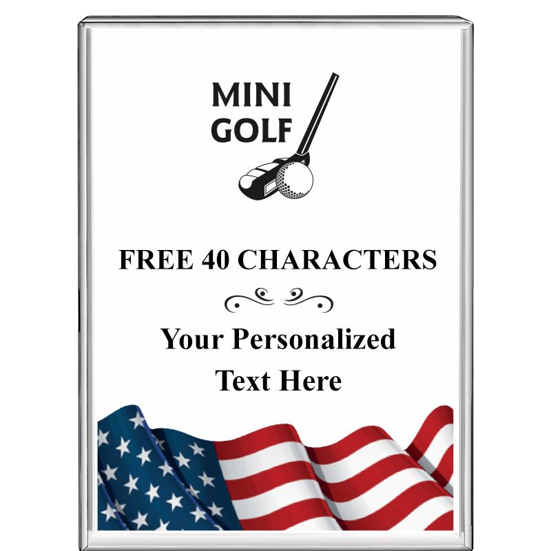 3"x4"FLAG VRTCL DISPLAY CRYSTL