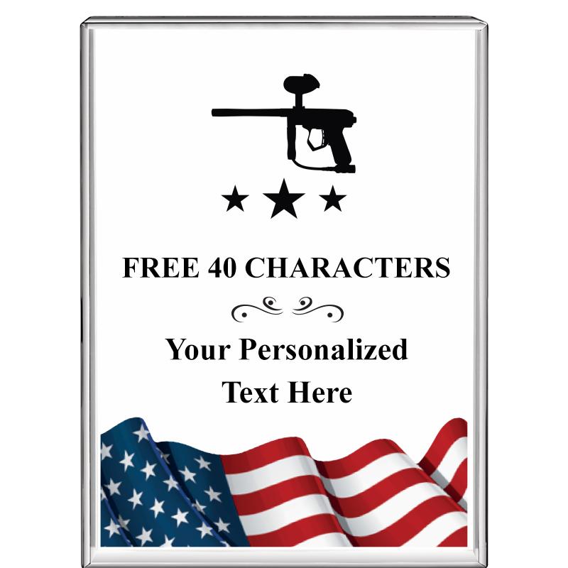 3"x4"FLAG VRTCL DISPLAY CRYSTL