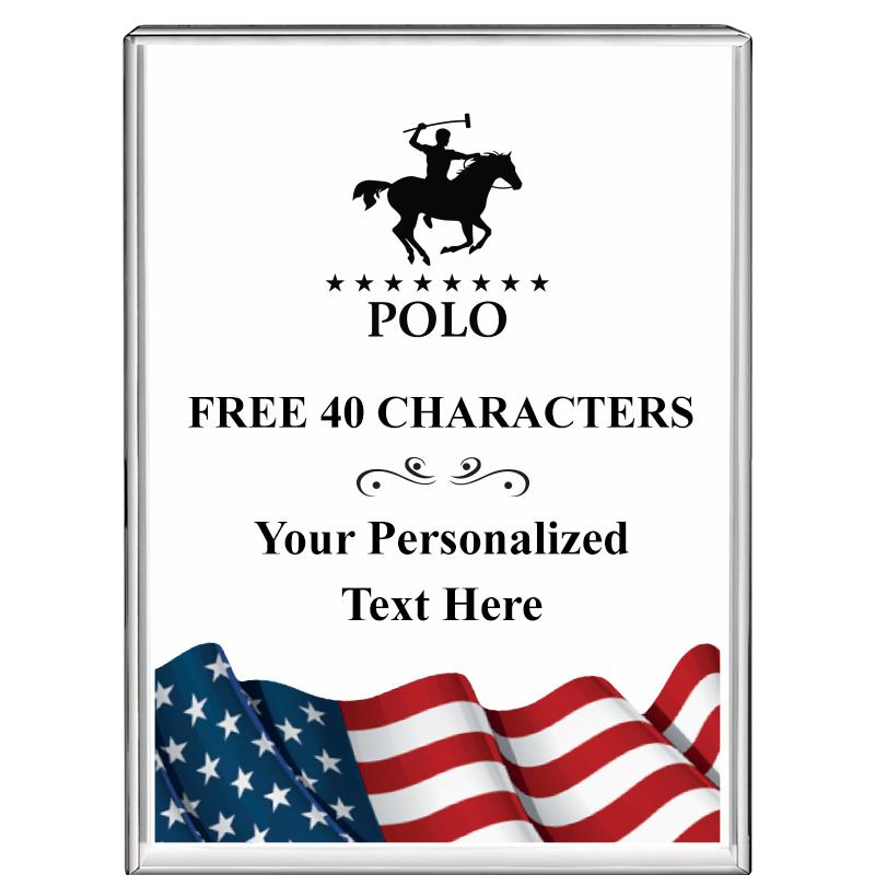 3"x4"FLAG VRTCL DISPLAY CRYSTL