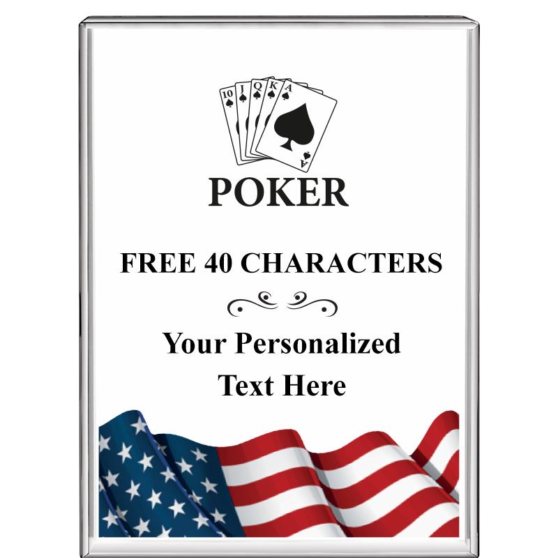 3"x4"FLAG VRTCL DISPLAY CRYSTL