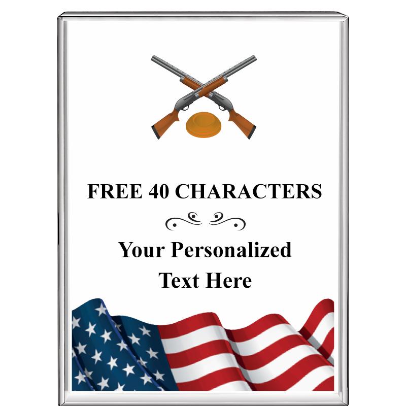 3"x4"FLAG VRTCL DISPLAY CRYSTL