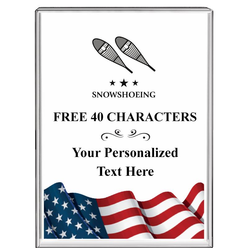 3"x4"FLAG VRTCL DISPLAY CRYSTL