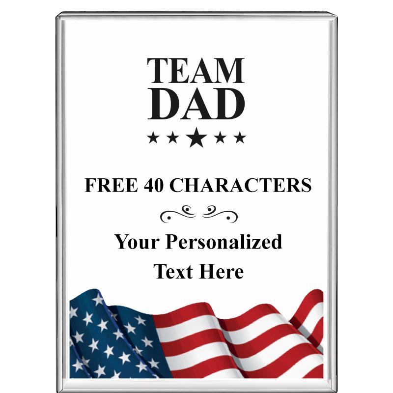 3"x4"FLAG VRTCL DISPLAY CRYSTL