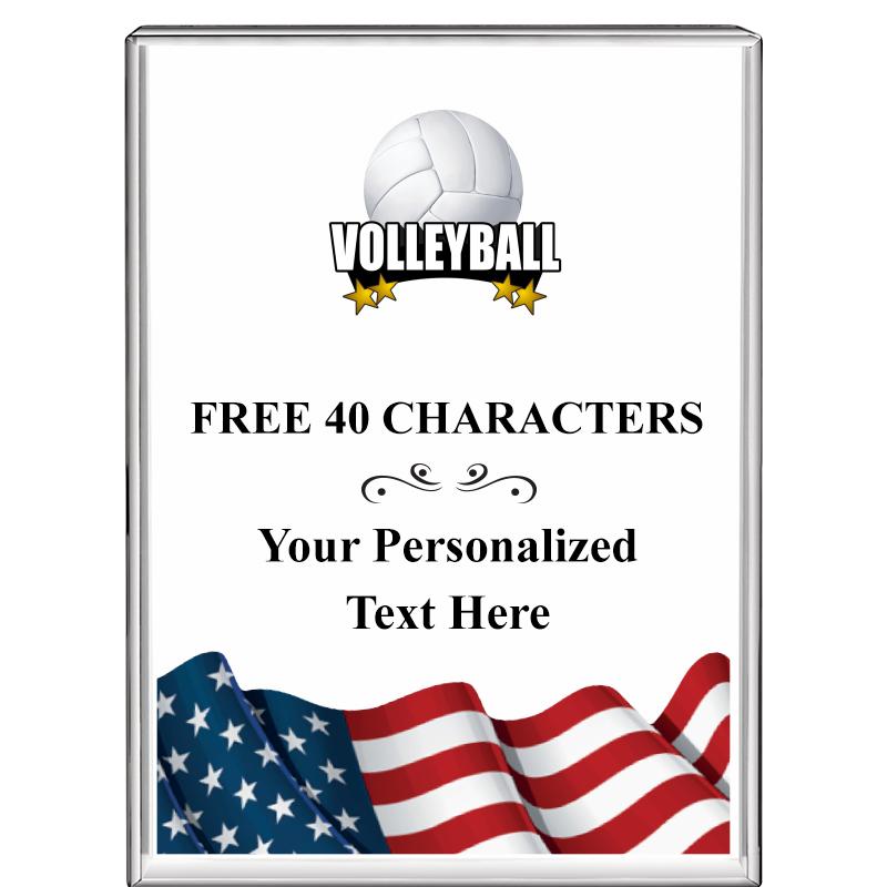 3"x4"FLAG VRTCL DISPLAY CRYSTL