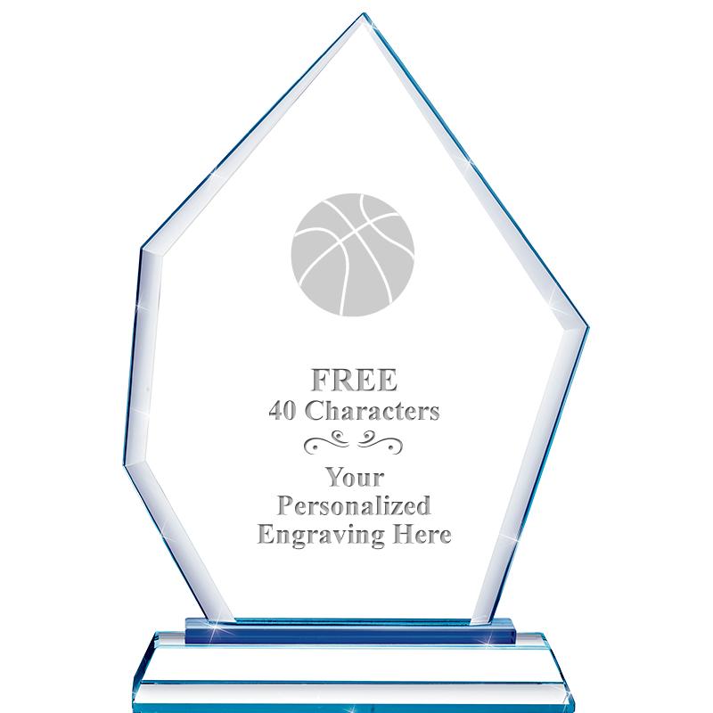 8" BLUE EMPHASIS PEAK CRYSTAL