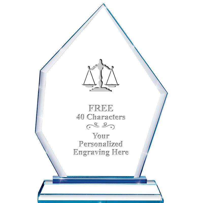 8" BLUE EMPHASIS PEAK CRYSTAL