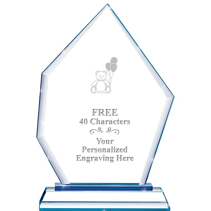 8" BLUE EMPHASIS PEAK CRYSTAL