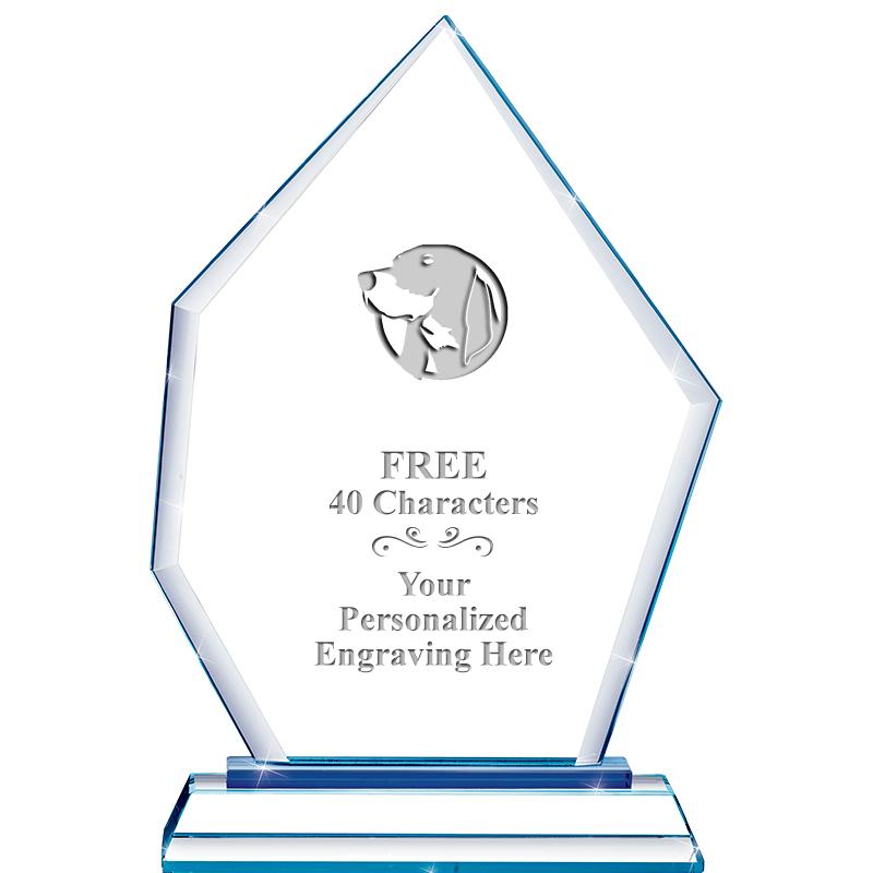 8" BLUE EMPHASIS PEAK CRYSTAL