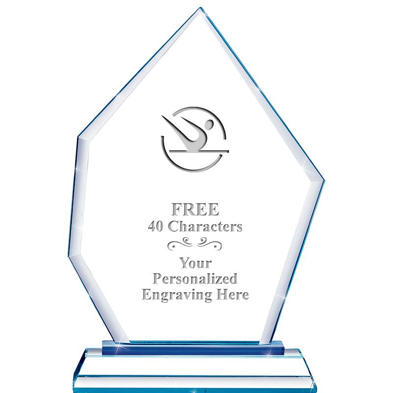 8" BLUE EMPHASIS PEAK CRYSTAL