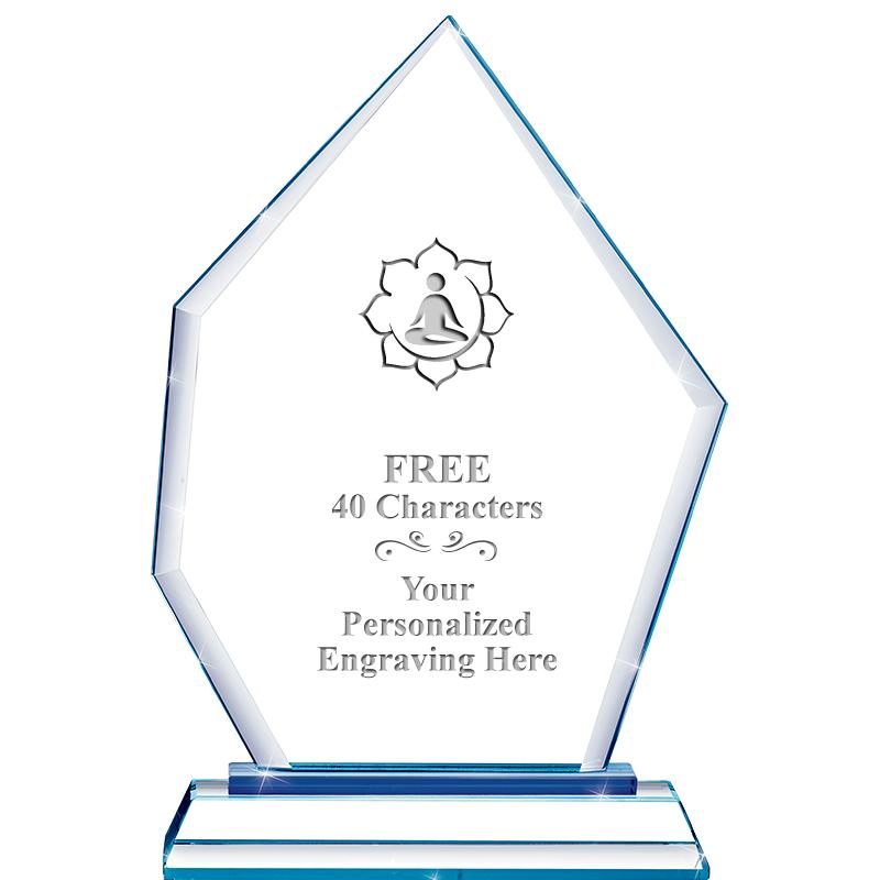 8" BLUE EMPHASIS PEAK CRYSTAL