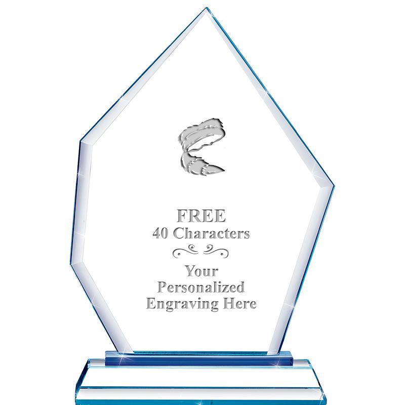 8" BLUE EMPHASIS PEAK CRYSTAL