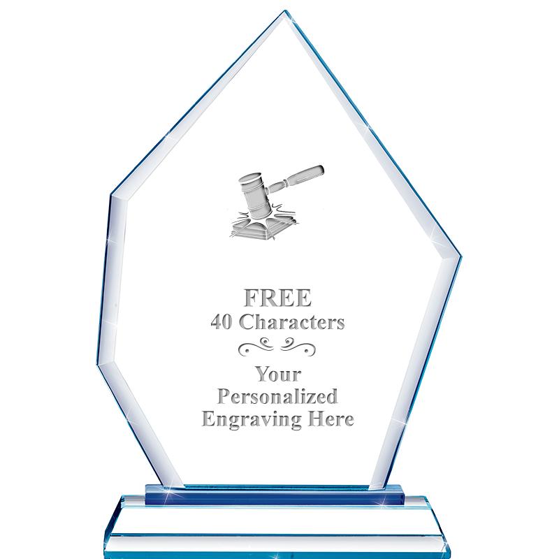 8" BLUE EMPHASIS PEAK CRYSTAL