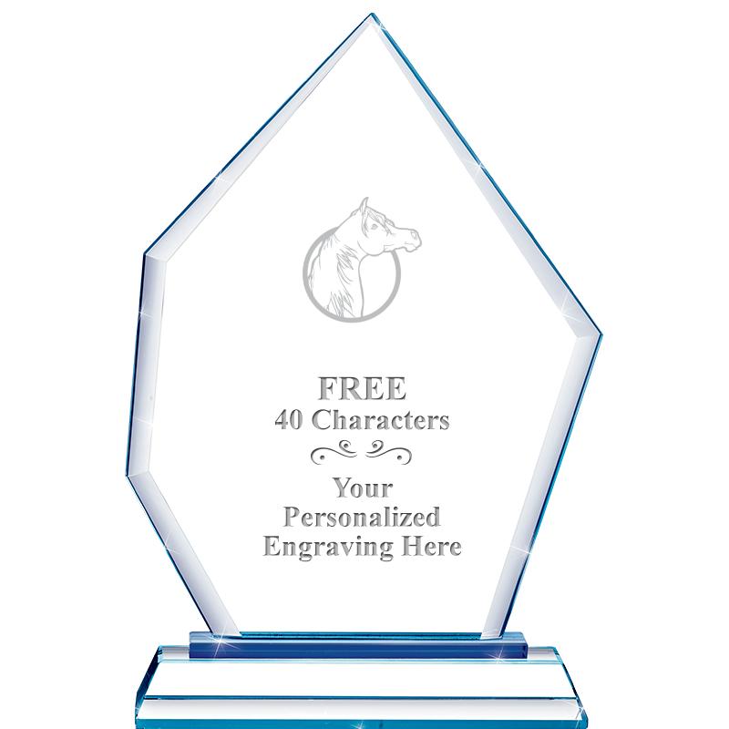 8" BLUE EMPHASIS PEAK CRYSTAL