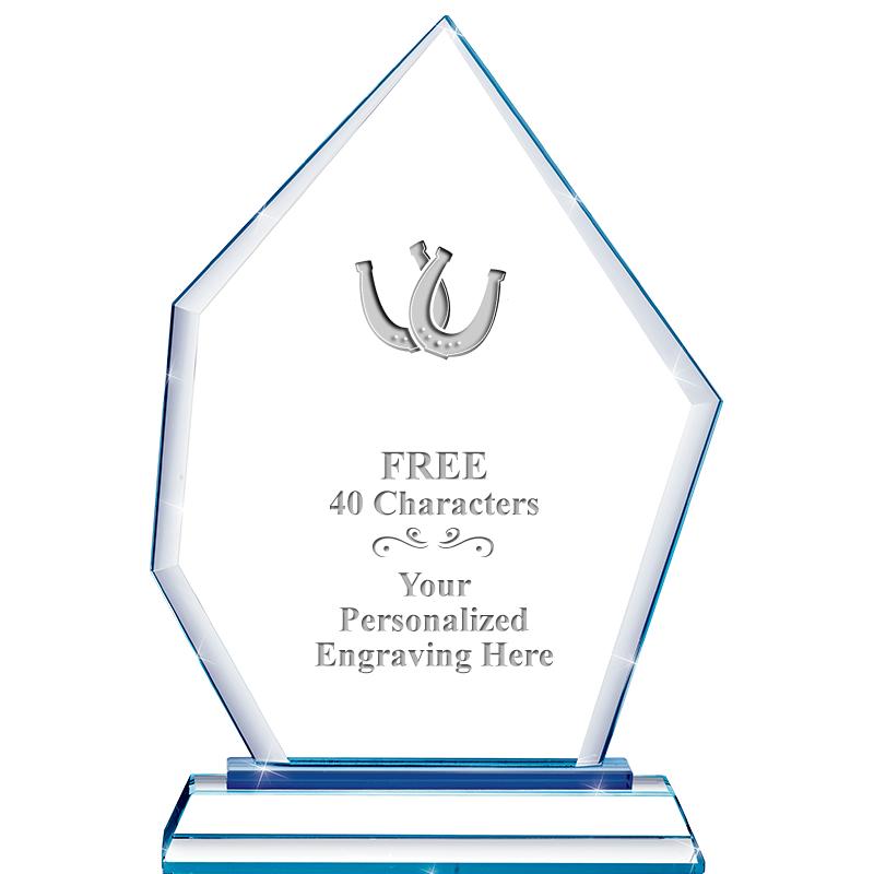 8" BLUE EMPHASIS PEAK CRYSTAL